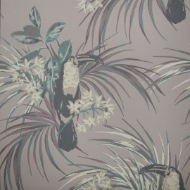 Tapet Le Toucan, Rose Pink Luxury Bird, 1838 Wallcoverings, 5.3mp / rola