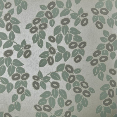 Rosetta, Neo Mint Green Luxury Leaf, 1838 Wallcoverings, 5.3mp / rola