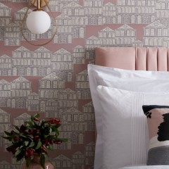 Tapet Maison, Rose Pink Luxury Patterned, 1838 Wallcoverings, 5.3mp / rola