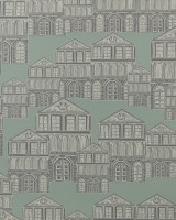 Maison, Neo Mint Green Luxury Patterned, 1838 Wallcoverings, 5.3mp / rola