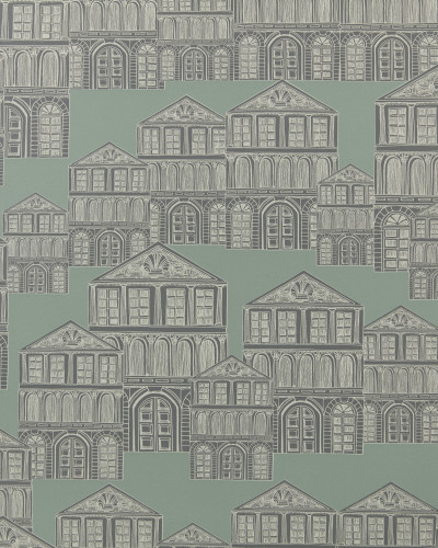 Tapet cu model elegant Neo Mint Green Luxury Patterned