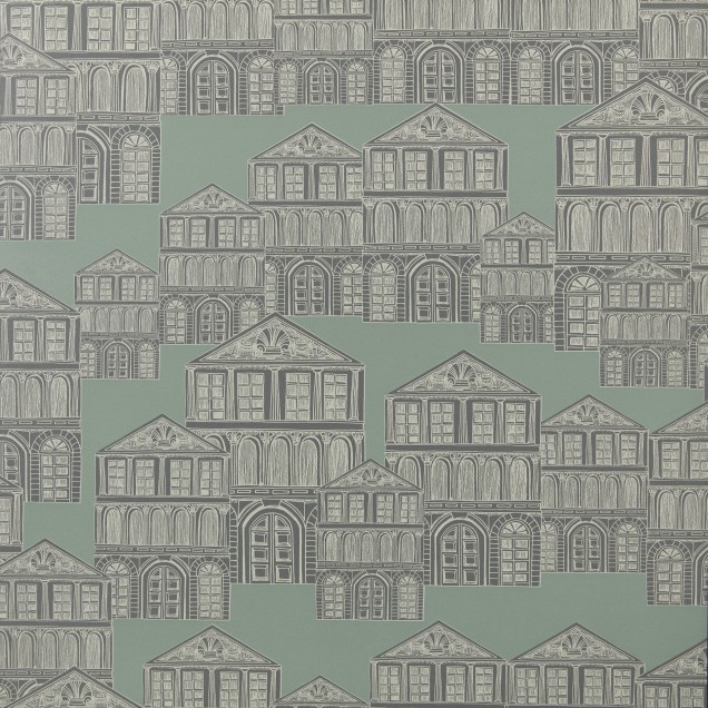 Tapet cu model elegant Neo Mint Green Luxury Patterned