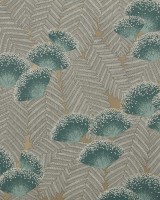 Clarice, Emerald Green Luxury Art Deco, 1838 Wallcoverings, 5.3mp / rola