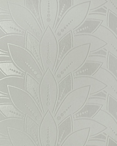 Tapet Ivory Cream Luxury Flock cu model subtil de frunze