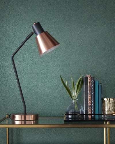 Tapet cu aspect de craclatura in nuanta de verde smarald