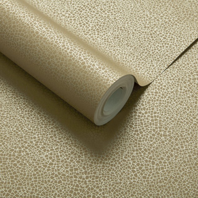 Tapet Mustard Yellow Luxury Crackle cu textură craclată. Culoare caldă și vibrantă.