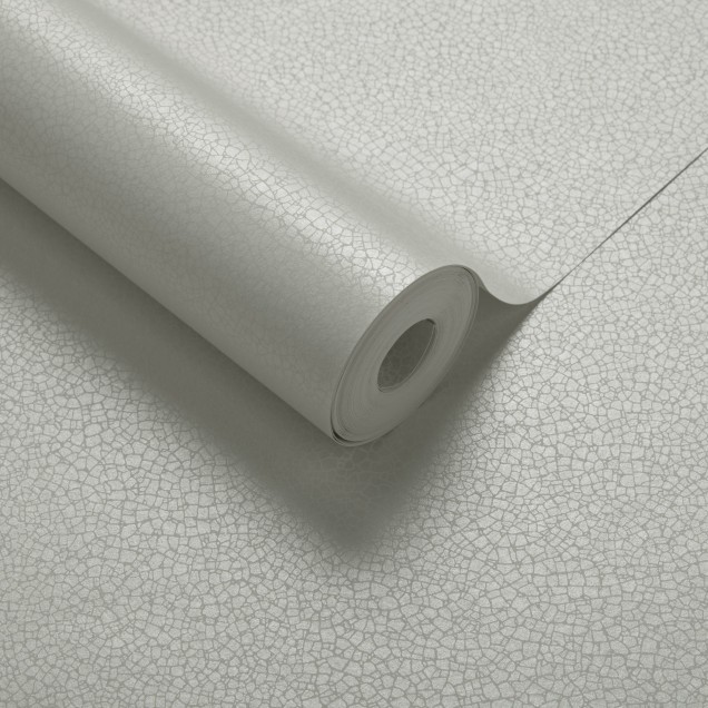 Tapet cu aspect de craclatura, in nuante de crem ivory.