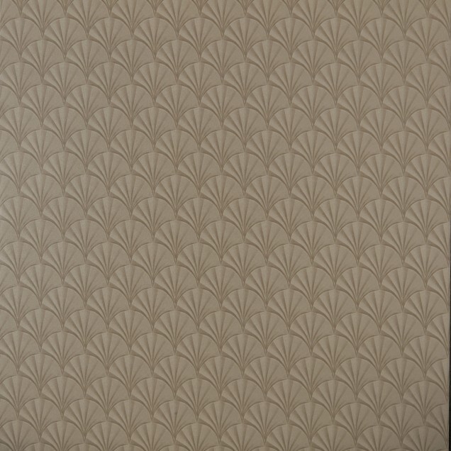 Tapet modern Honey Beige Luxury Art Deco cu design geometric in nuante calde de bej.