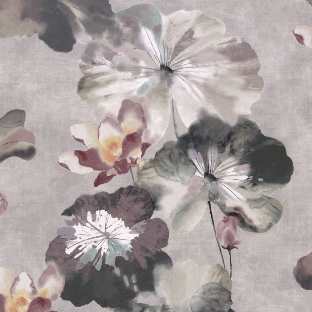 Tapet Water Lilies, Chamomile Pink Luxury Floral, 1838 Wallcoverings, 5.3mp / rola, Tapet living 