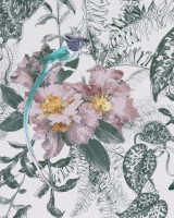 Hedgerow, Chamomile Pink Luxury Feature, 1838 Wallcoverings, 5.3mp / rola