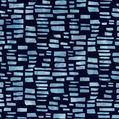 Tapet cu textura de catifea, motive geometrice, nuante de albastru