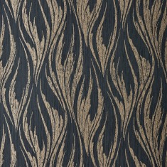 Tapet Ripple, Bracken Gold and Black Luxury Feature, 1838 Wallcoverings, 5.3mp / rola