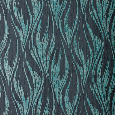 Tapet Ripple, Mineral Green and Black Luxury Feature, 1838 Wallcoverings, 5.3mp / rola, Tapet living 