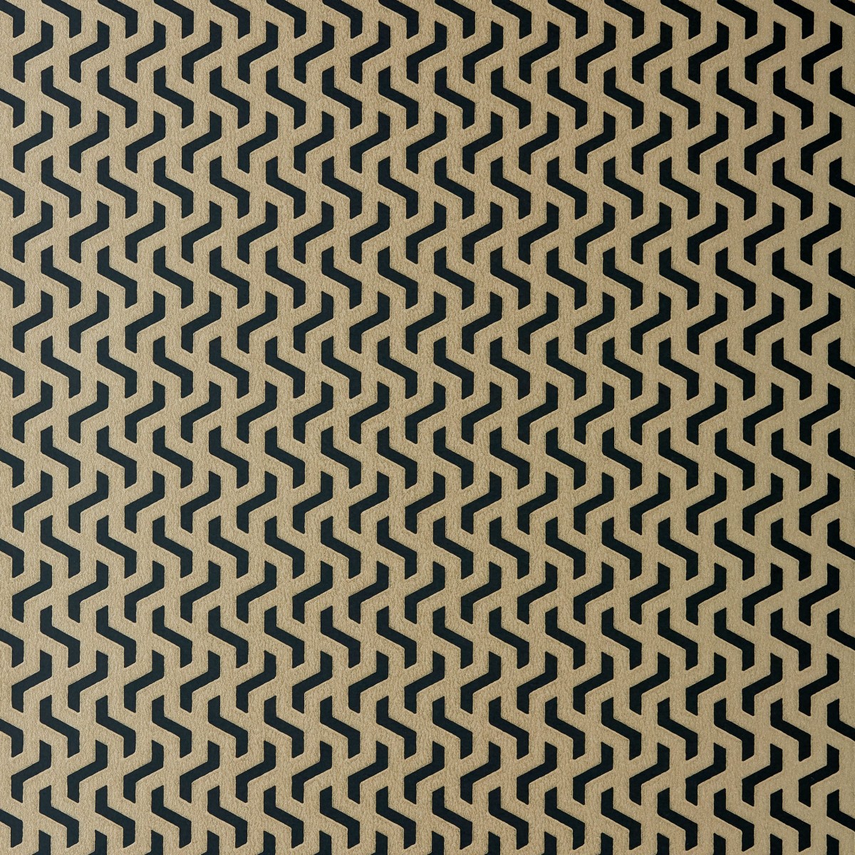 Tapet Rattan, Bracken Gold and Black Luxury Geometric, 1838 Wallcoverings, 5.3mp / rola, Tapet living 