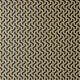 Tapet Rattan, Bracken Gold and Black Luxury Geometric, 1838 Wallcoverings, 5.3mp / rola