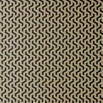 Tapet Rattan, Bracken Gold and Black Luxury Geometric, 1838 Wallcoverings, 5.3mp / rola