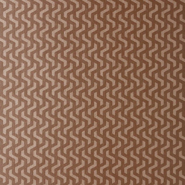 Tapet geometric, model Rattan Burnt Orange Luxury Geometric, 5.3 mp / rola.