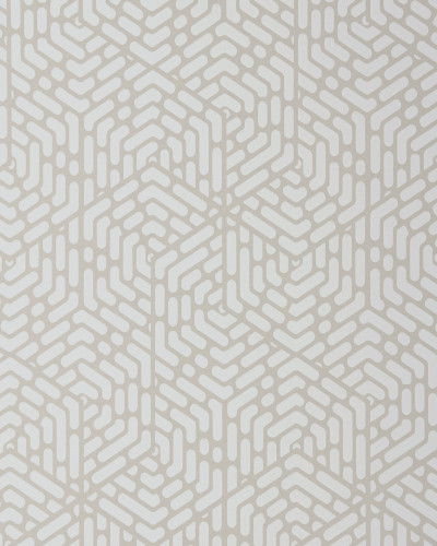 Tapet geometric modern cu model hexagonal, in tonuri neutre, ideal pentru living, dormitor sau birou.