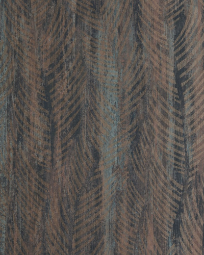 Tapet cu model de frunze elegante, culoare caramel