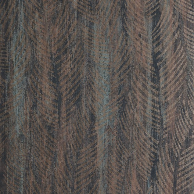 Tapet cu model de frunze elegante, culoare caramel