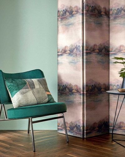 Tapet cu peisaj Lakeside, Sunset Pink Luxury Landscape, 1838 Wallcoverings, 5.3mp / rola