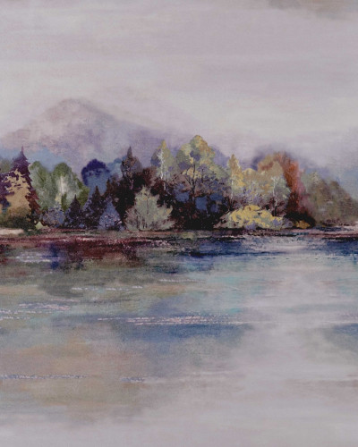 Tapet cu peisaj Lakeside, Sunset Pink Luxury Landscape, 1838 Wallcoverings, 5.3mp / rola