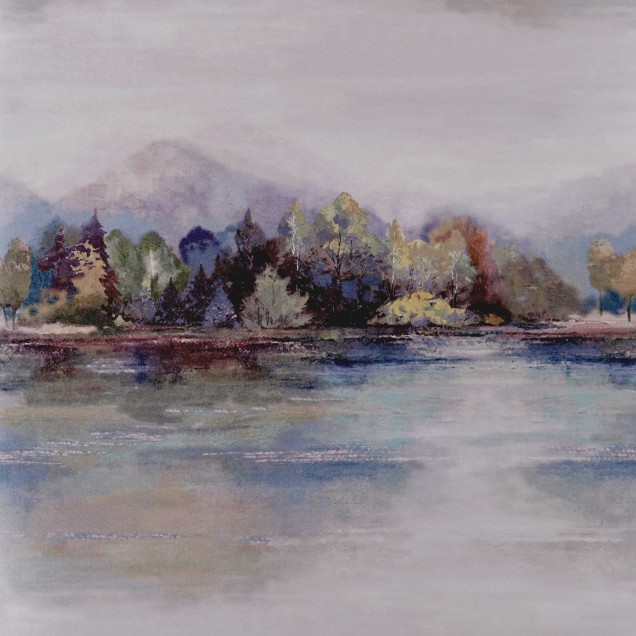 Tapet cu peisaj Lakeside, Sunset Pink Luxury Landscape, 1838 Wallcoverings, 5.3mp / rola