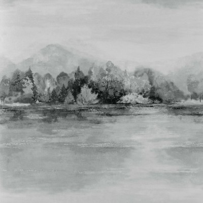 Tapet Lakeside, Pewter Grey Luxury Landscape, 1838 Wallcoverings, 5.3mp / rola, Tapet living 