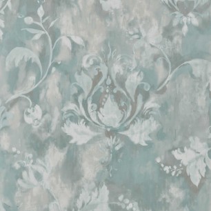 Tapet 1838 Wallcoverings 1838-2109-156-03. Conține culorile: Turcoaz, Turcoaz Pastel, Gri, Gri-Albastru, Verde, Verde Brad