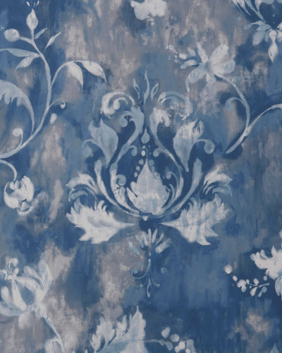 Tapet Ornamenta Indigo Blue Luxury Damask