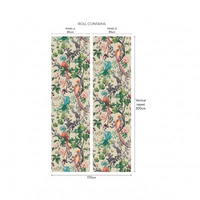 Tapet Bird Sonnet, Lacquer Luxury Paperweave, (fibre naturale), 1838 Wallcoverings, 5.1mp / rola, Tapet living 