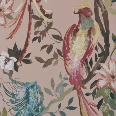 Tapet Bird Sonnet, Blush Pink Luxury Bird, 1838 Wallcoverings, 7mp / rola, Tapet living 