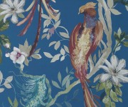 Tapet Bird Sonnet, Royal Blue Luxury Bird, 1838 Wallcoverings, 7mp / rola