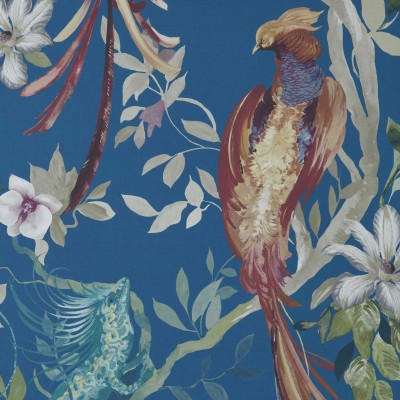 Tapet Bird Sonnet, Royal Blue Luxury Bird, 1838 Wallcoverings, 7mp / rola, Tapet living 