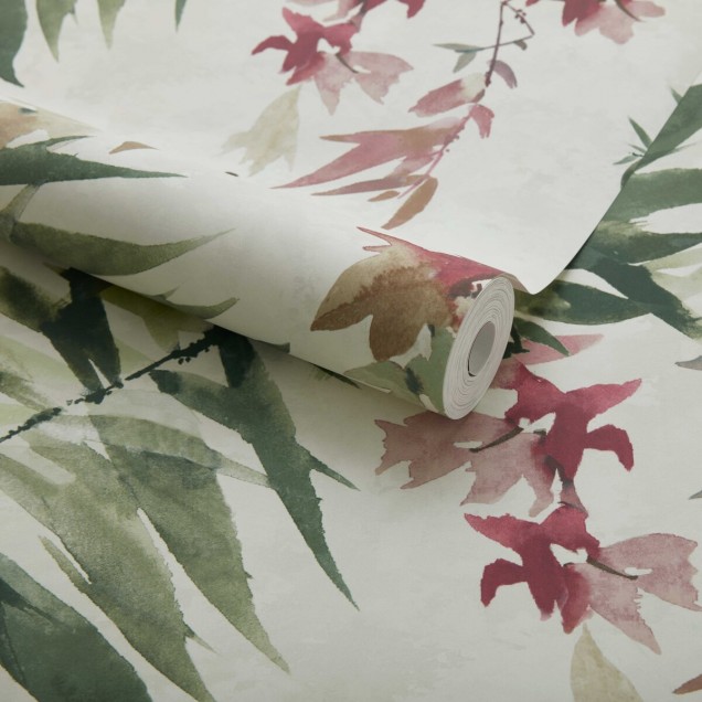 Tapet cu model floral roz