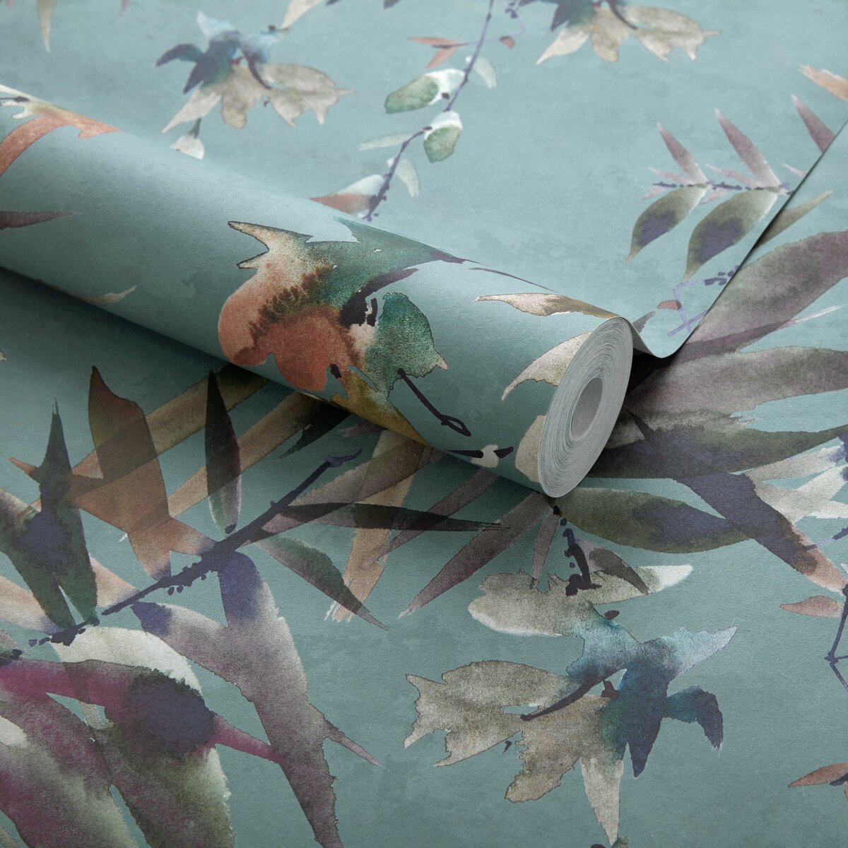 Tapet Essence, Aquamarine Teal Luxury Floral, 1838 Wallcoverings, 5.3mp / rola, Tapet living 