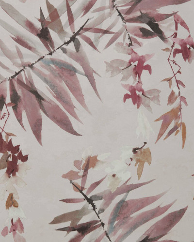 Tapet floral cu flori luxoase pe fond pastelat