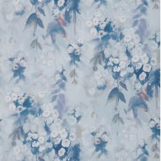 Tapet Cascade, Cornflower Blue Luxury Floral, 1838 Wallcoverings, 5.3mp / rola