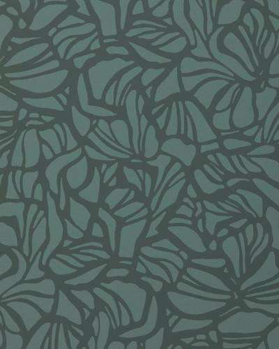 Tapet cu model luxos în verde pădure, perfect pentru un decor elegant și modern.