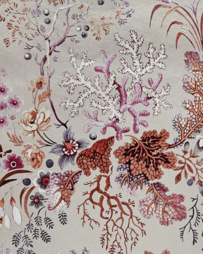 Killburn's Coral, Coral Reef Pink, 1838 Wallcoverings, 5.3mp / rola