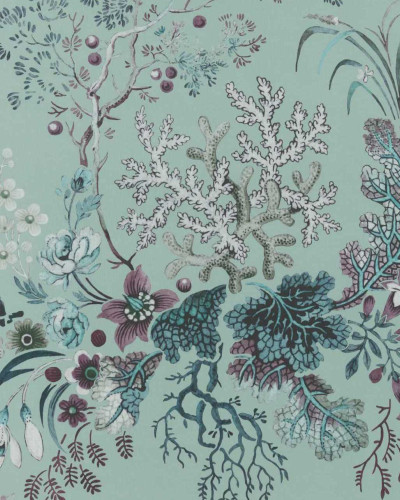 Killburn's Coral, Mist Green, 1838 Wallcoverings, 5.3mp / rola