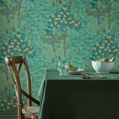 Tapet Macaw, Teal, 1838 Wallcoverings, 5.3mp / rola