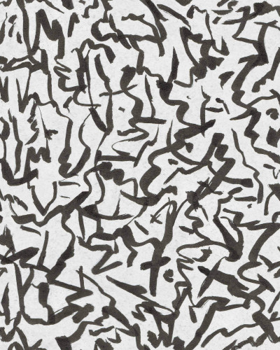 Tapet abstract antracit într-un living modern