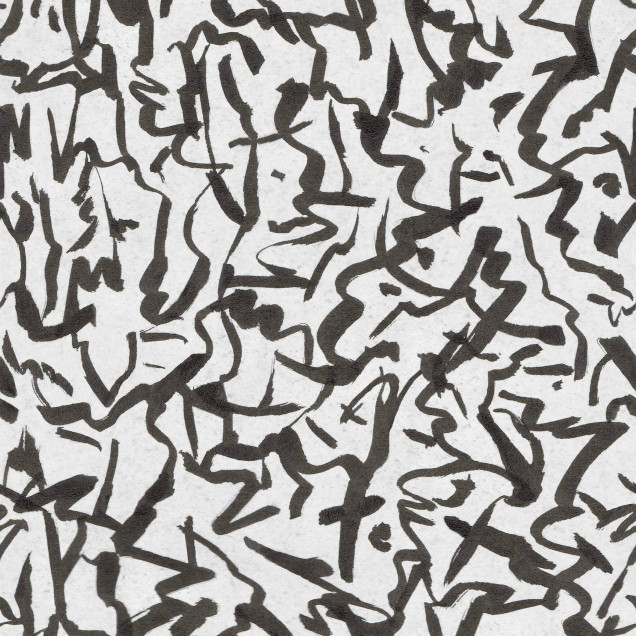 Tapet abstract antracit într-un living modern