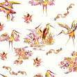 Grullas de Papel, Rojo, Coordonne, 5mp / rola