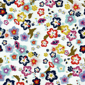 Tapet floral multicolor