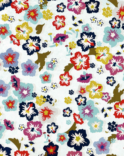 Tapet floral multicolor
