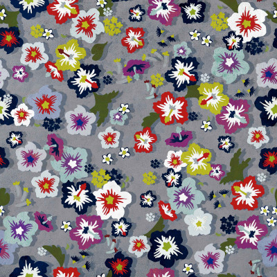 Tapet floral cu motive stilizate, multicolor