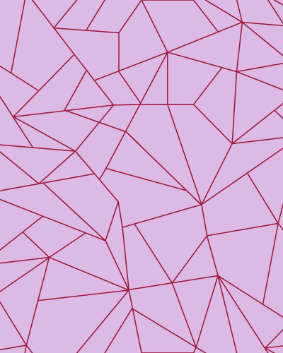 Tapet geometric roz cu linii burgundy