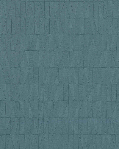 Tapet geometric albastru cu textură subtilă